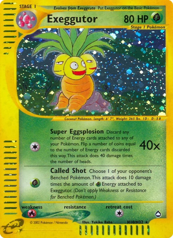 Exeggutor #101 Expansion Pack 20th Anniversary Price | Grale
