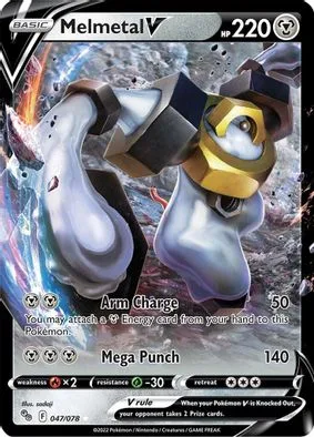 melmetal vmax pokemon card price Colorless Retreat Cost 2022 Pokemon Go 048 Full