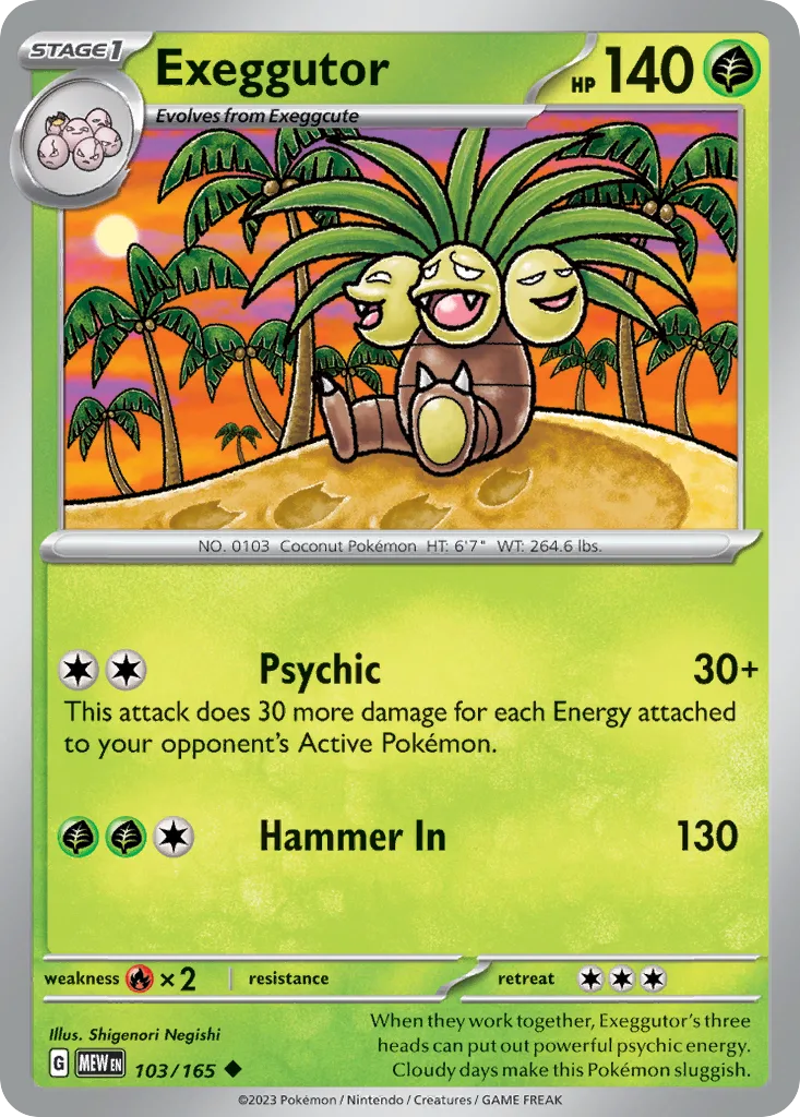 Exeggutor #101 Expansion Pack 20th Anniversary Price | Grale