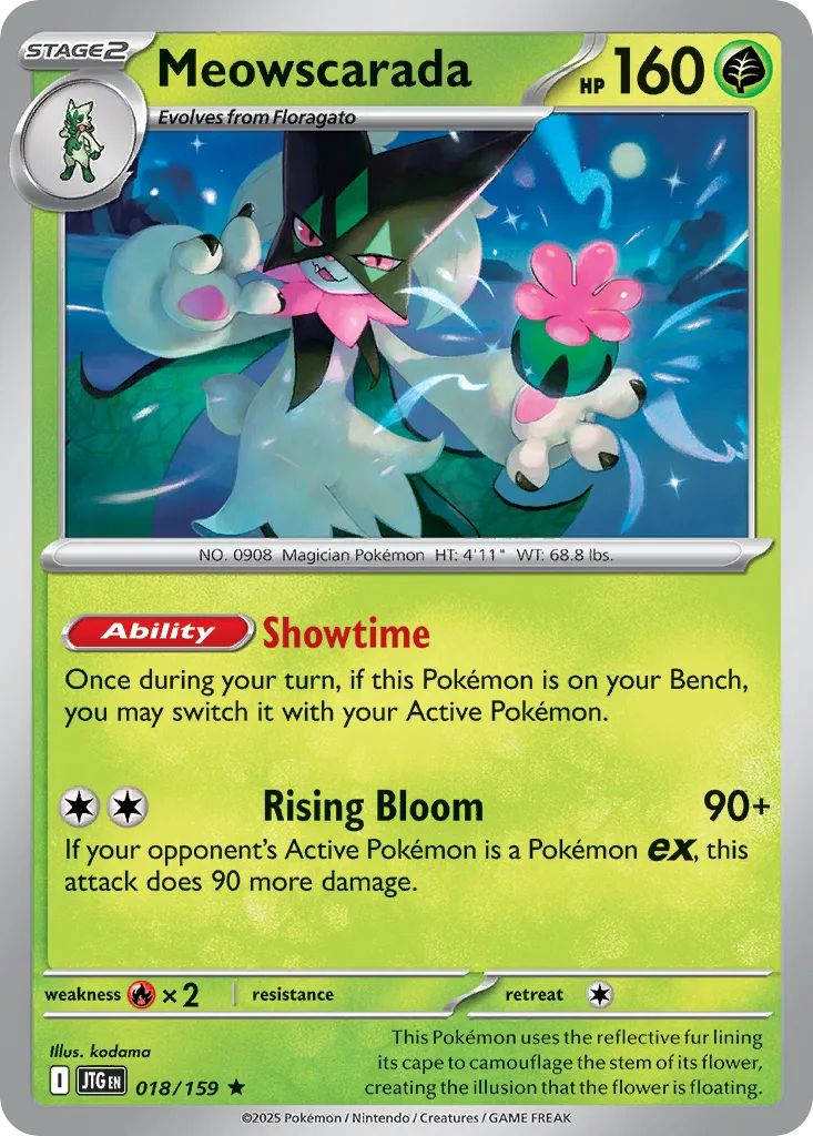 meowscarada ex pokemon card value Pokmon TCG Cards for sale this attack does 120 more damage Meowscarada Card Prices & Value