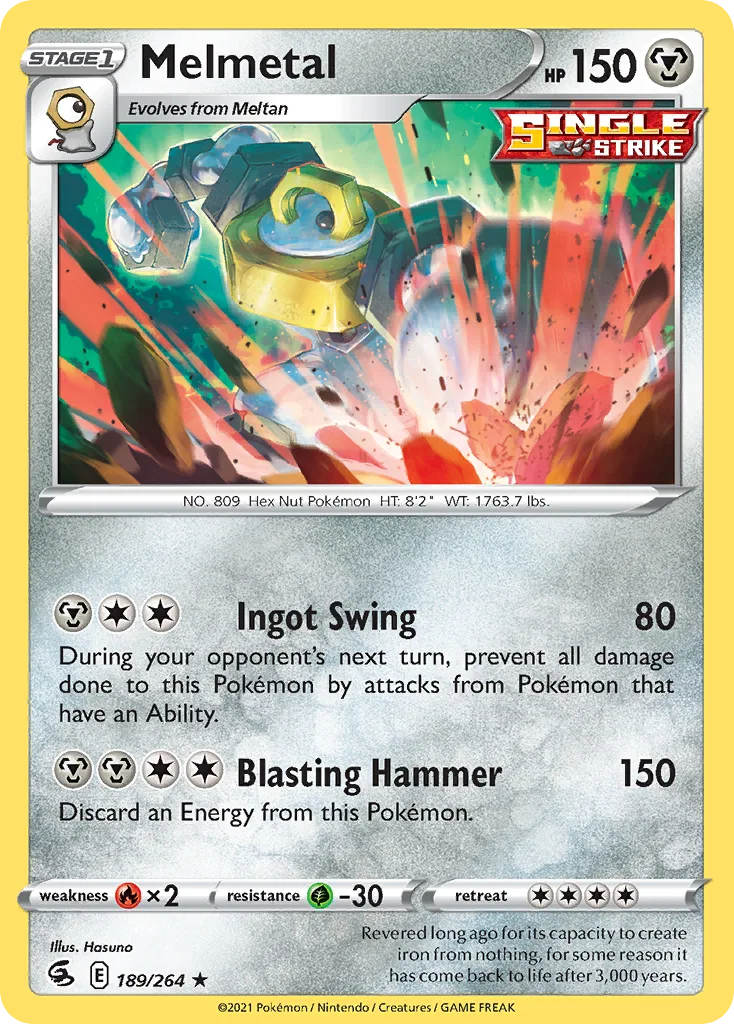 melmetal v pokemon go card price TCG - Pokemon Full Art Holo 047/078 Stage 1 Melmetal V #47 Pokmon GO