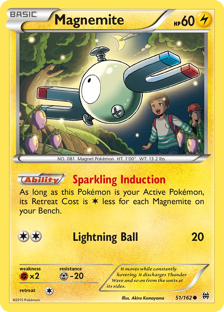 basic magnemite pokemon card value Single XY - EVOLUTIONS Lightning Lightning Thunder Wave (10) Flip a coin Pokemon Base Set Single Card